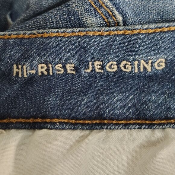 AMERICAN EAGLE Hi-Rise Jegging 6S 6 Short Petite Women Distressed Stretch Jeans - Picture 5 of 7